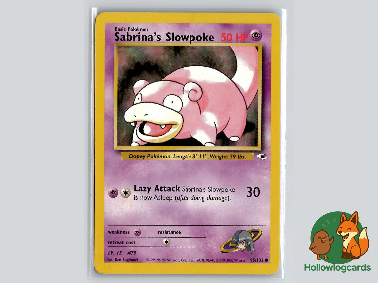 Sabrina's Slowpoke (95/132) - Gym Heroes Pokémon Card