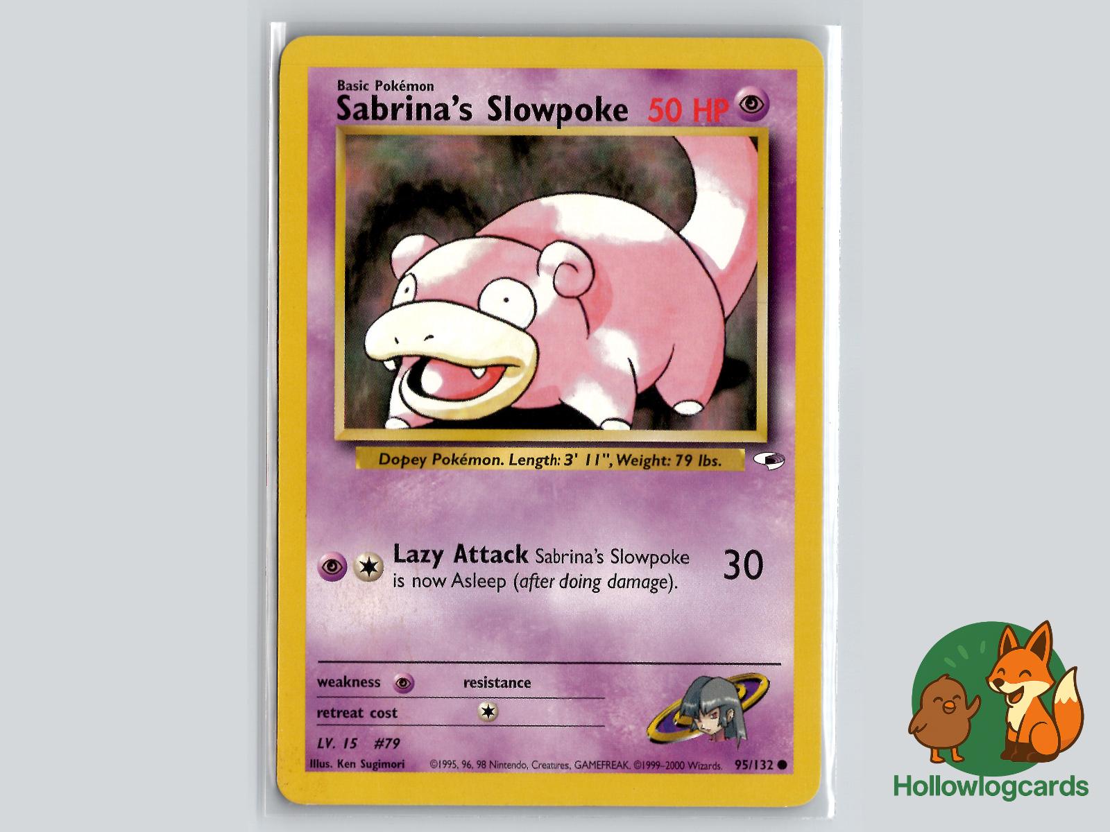 Sabrina's Slowpoke (95/132) - Gym Heroes Pokémon Card