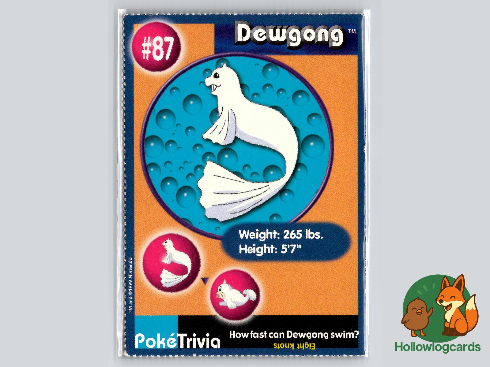 Dewgong (87) Pokémon Card