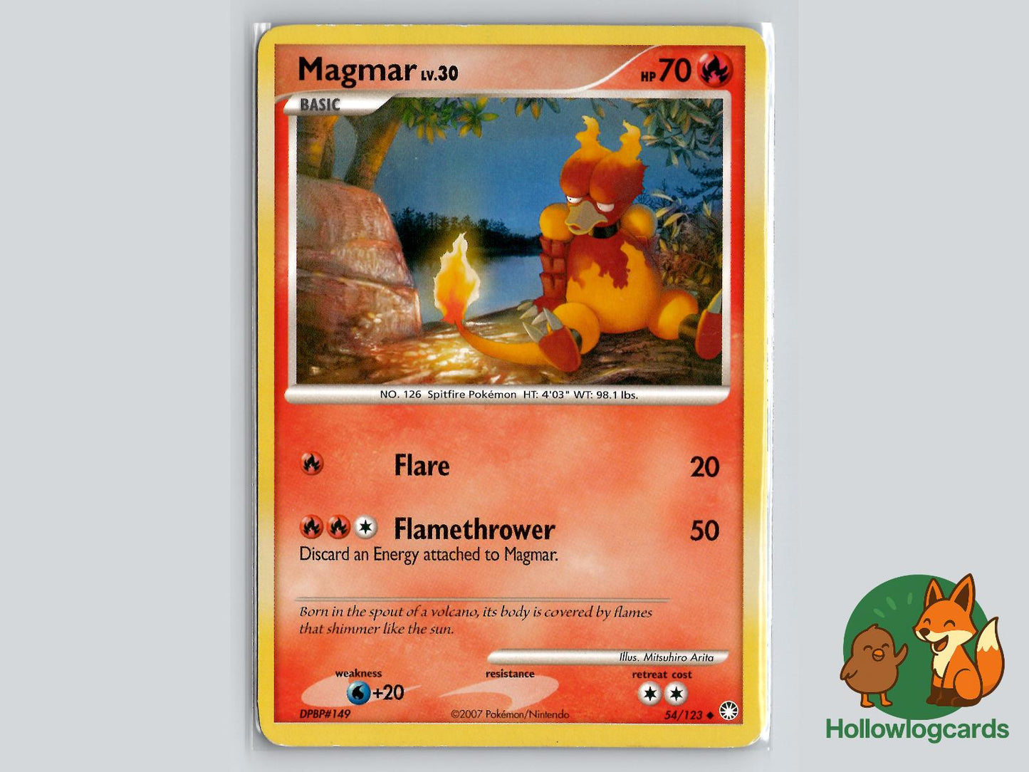 Magmar (54/123) - Mysterious Treasures Pokémon Card