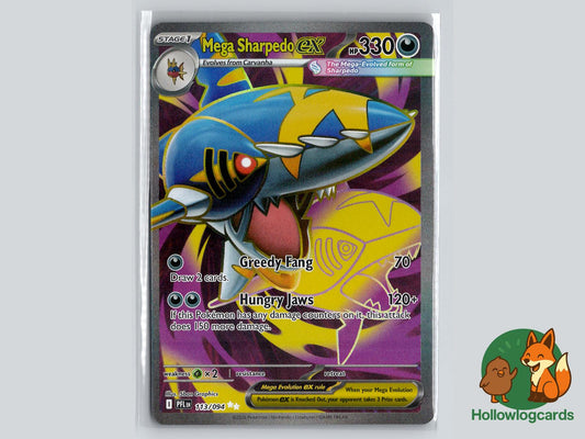 Mega Sharpedo ex (113/094) - Phantasmal Flames Pokémon Card