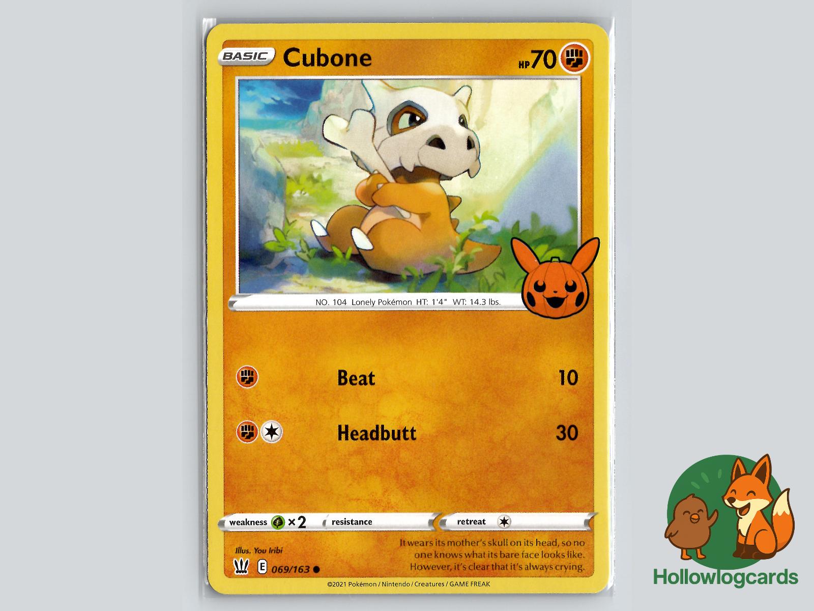 Cubone (069/163) Pokémon Card