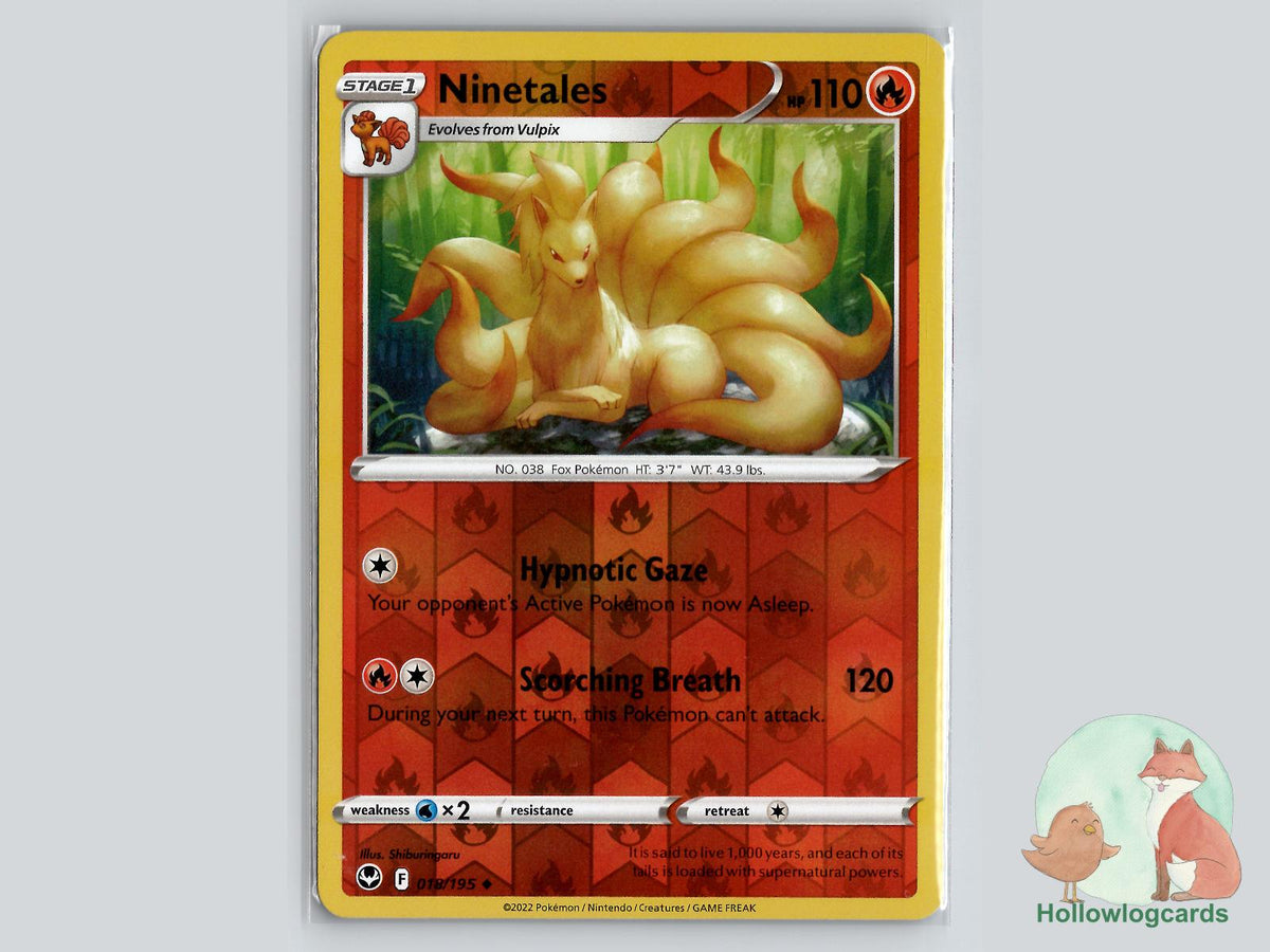 Ninetales (018/195) - Silver Tempest Pokémon Card
