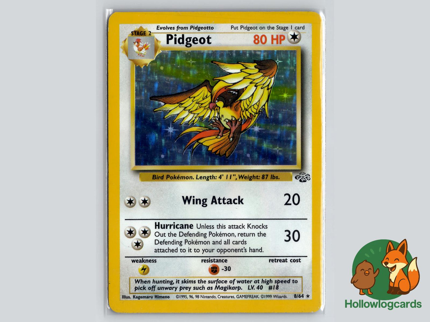 Pidgeot (8/64) - Jungle Pokémon Card