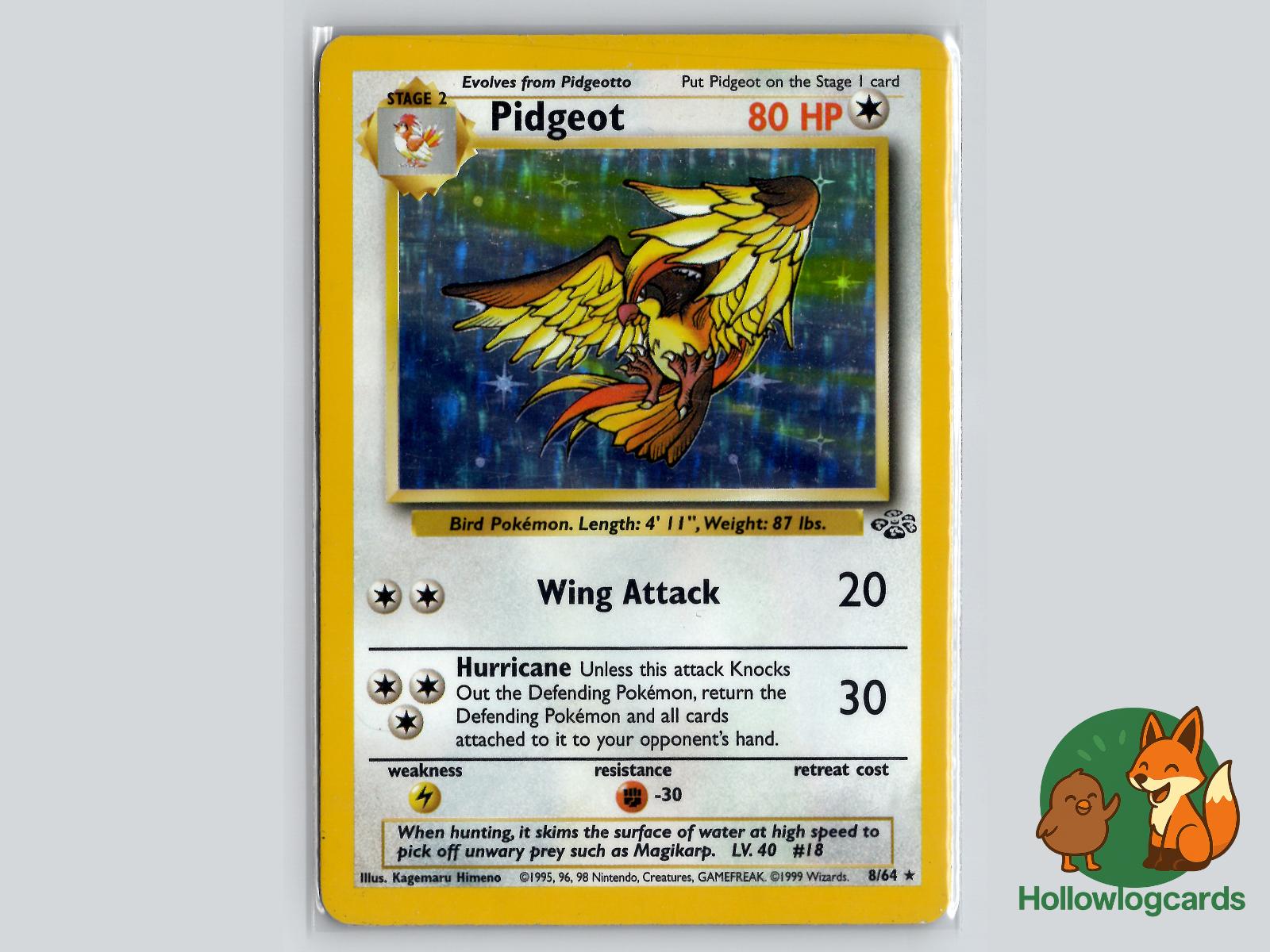 Pidgeot (8/64) - Jungle Pokémon Card