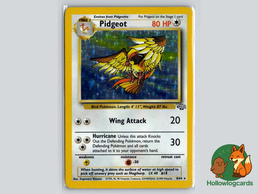 Pidgeot (8/64) - Jungle Pokémon Card