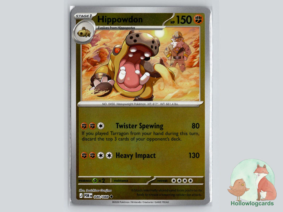 Hippowdon (040/088) Pokémon Card