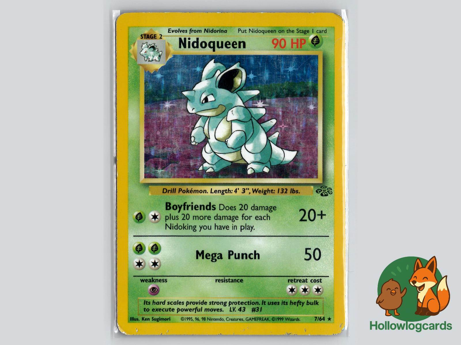 Nidoqueen (7/64) - Jungle Pokémon Card