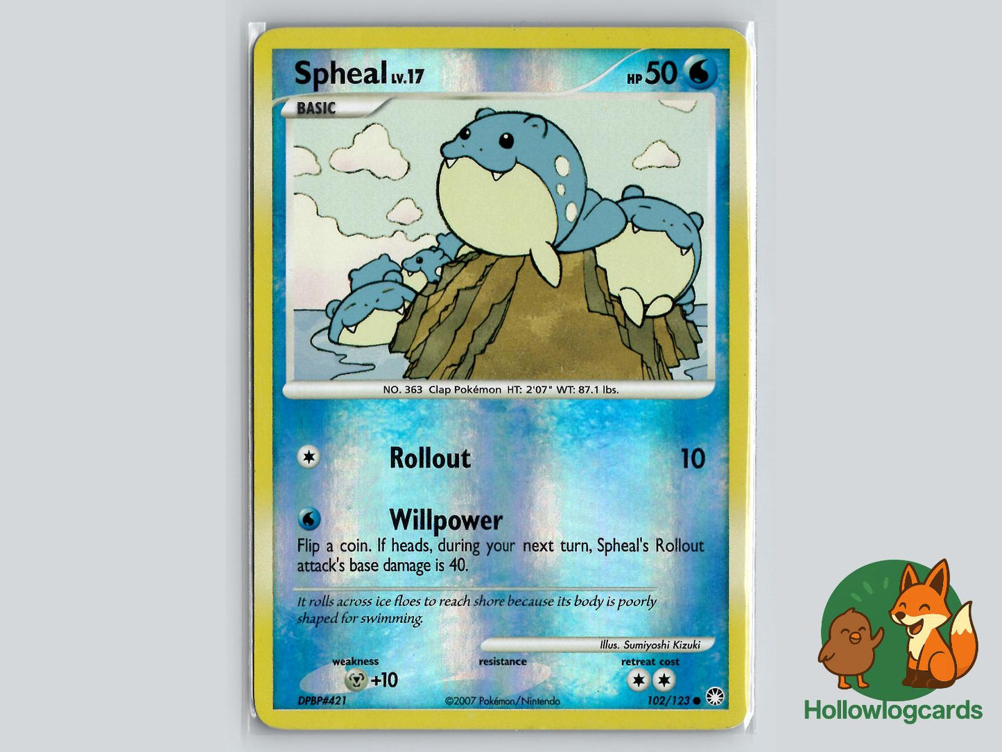 Spheal (102/123) - Mysterious Treasures Pokémon Card