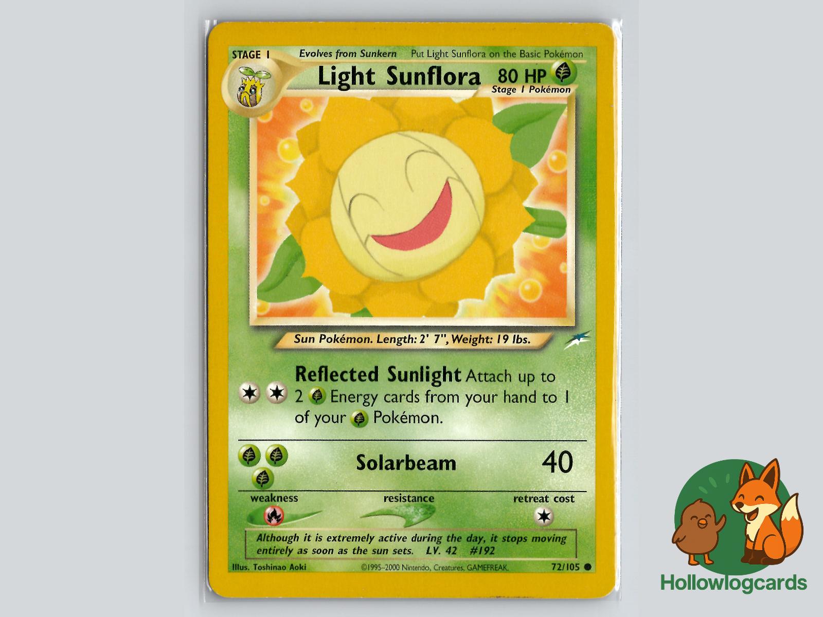 Light Sunflora (72/105) - Neo Destiny Pokémon Card
