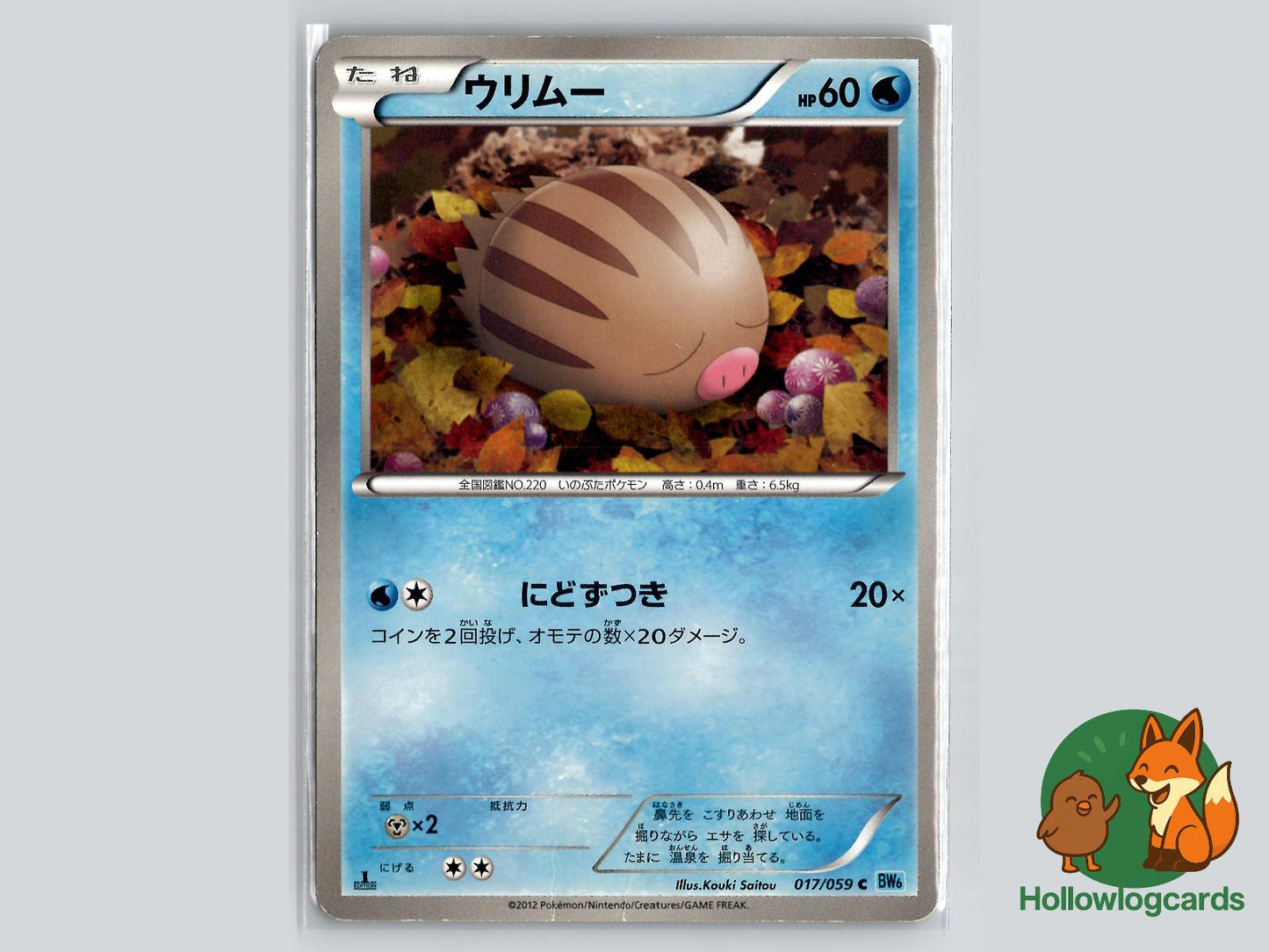 Swinub (017/059) Pokémon Card