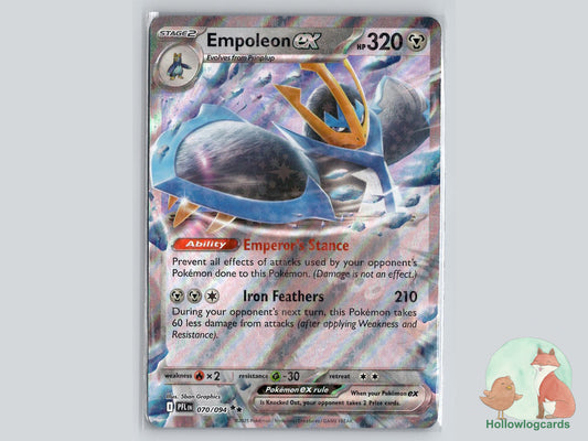 Empoleon ex (070/094) - Phantasmal Flames Pokémon Card