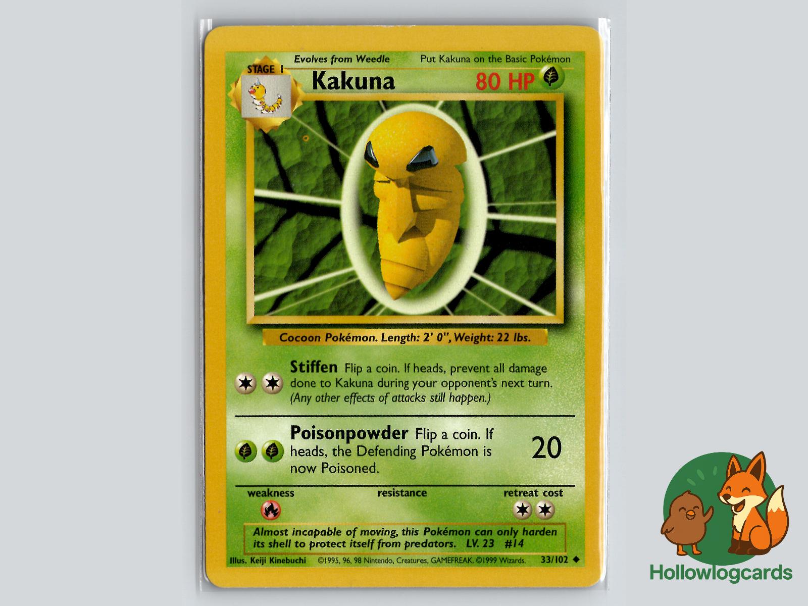 Kakuna (33/102) - Base Pokémon Card