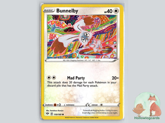 Bunnelby (150/189) - Darkness Ablaze Pokémon Card