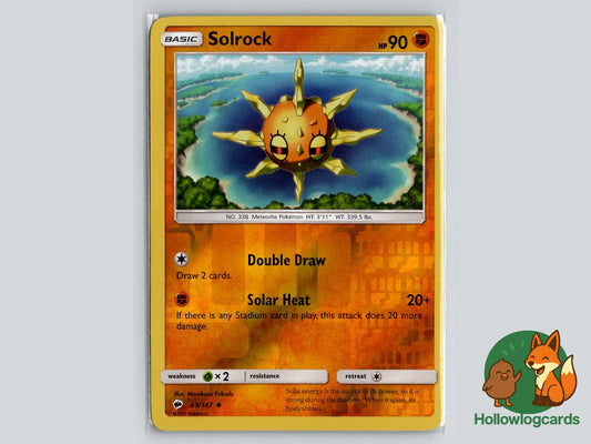Solrock (69/147) - Burning Shadows Pokémon Card