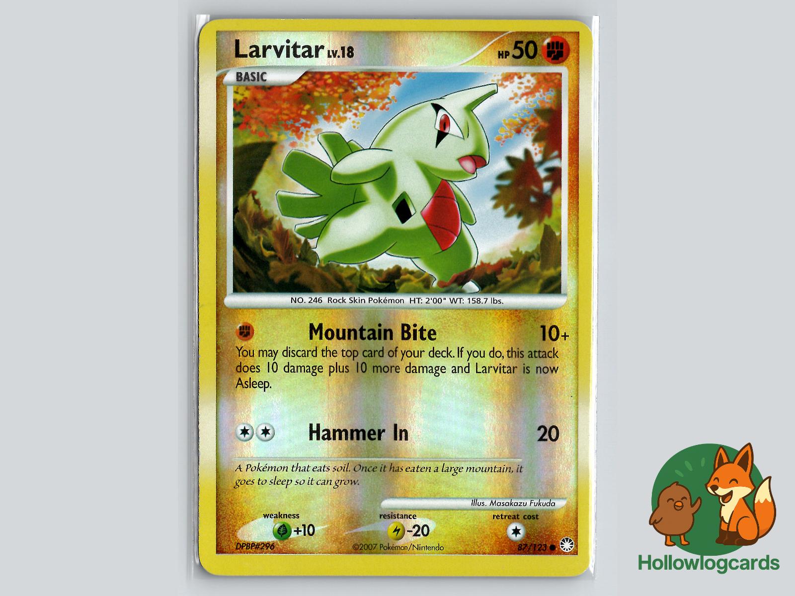 Larvitar (87/123) - Mysterious Treasures Pokémon Card