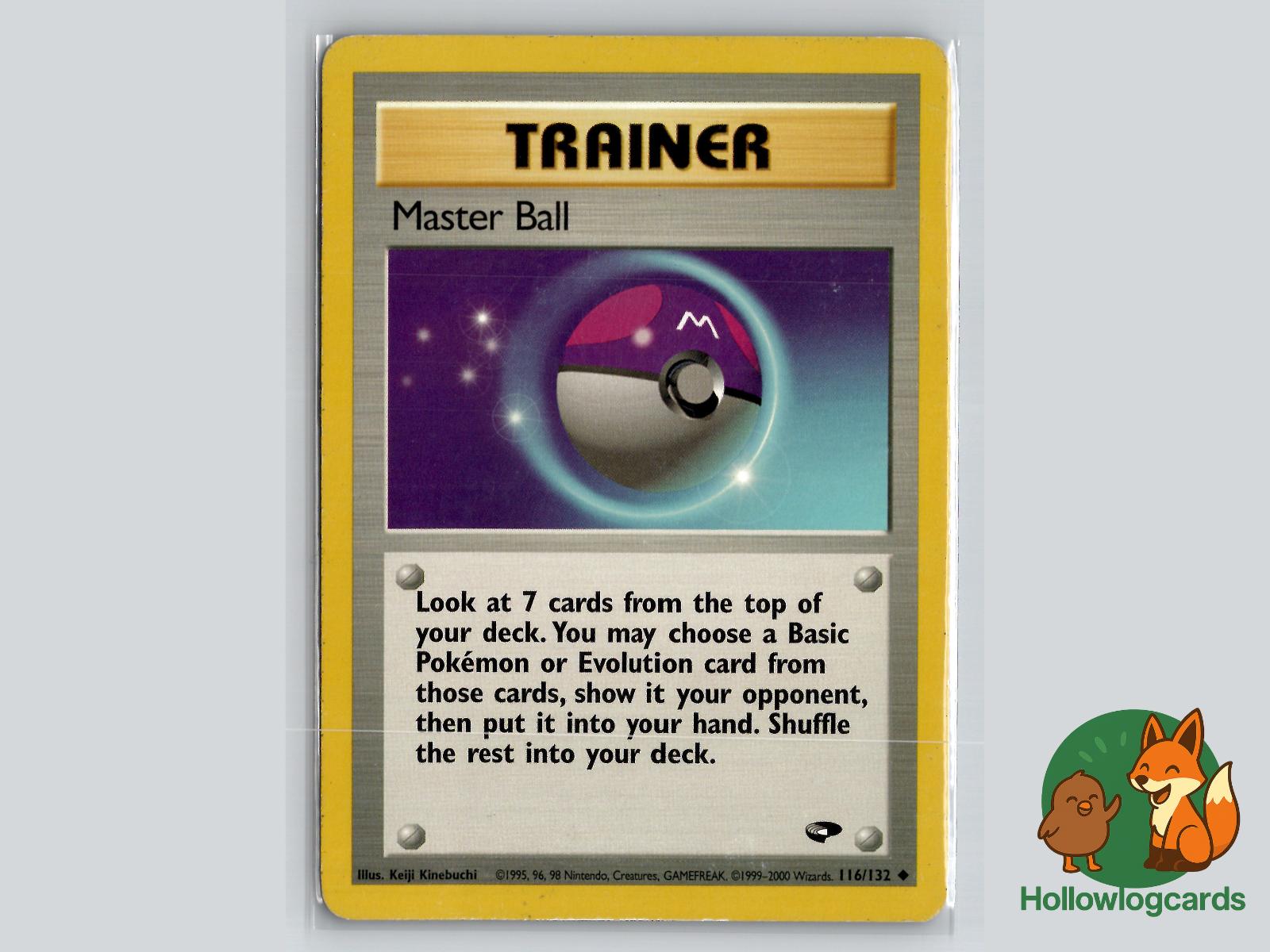 Master Ball (116/132) - Gym Challenge Pokémon Card
