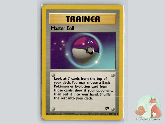 Master Ball (116/132) - Gym Challenge Pokémon Card
