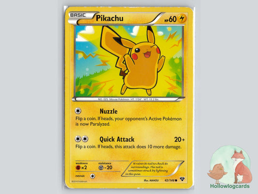 Pikachu (42/146) - Base Pokémon Card