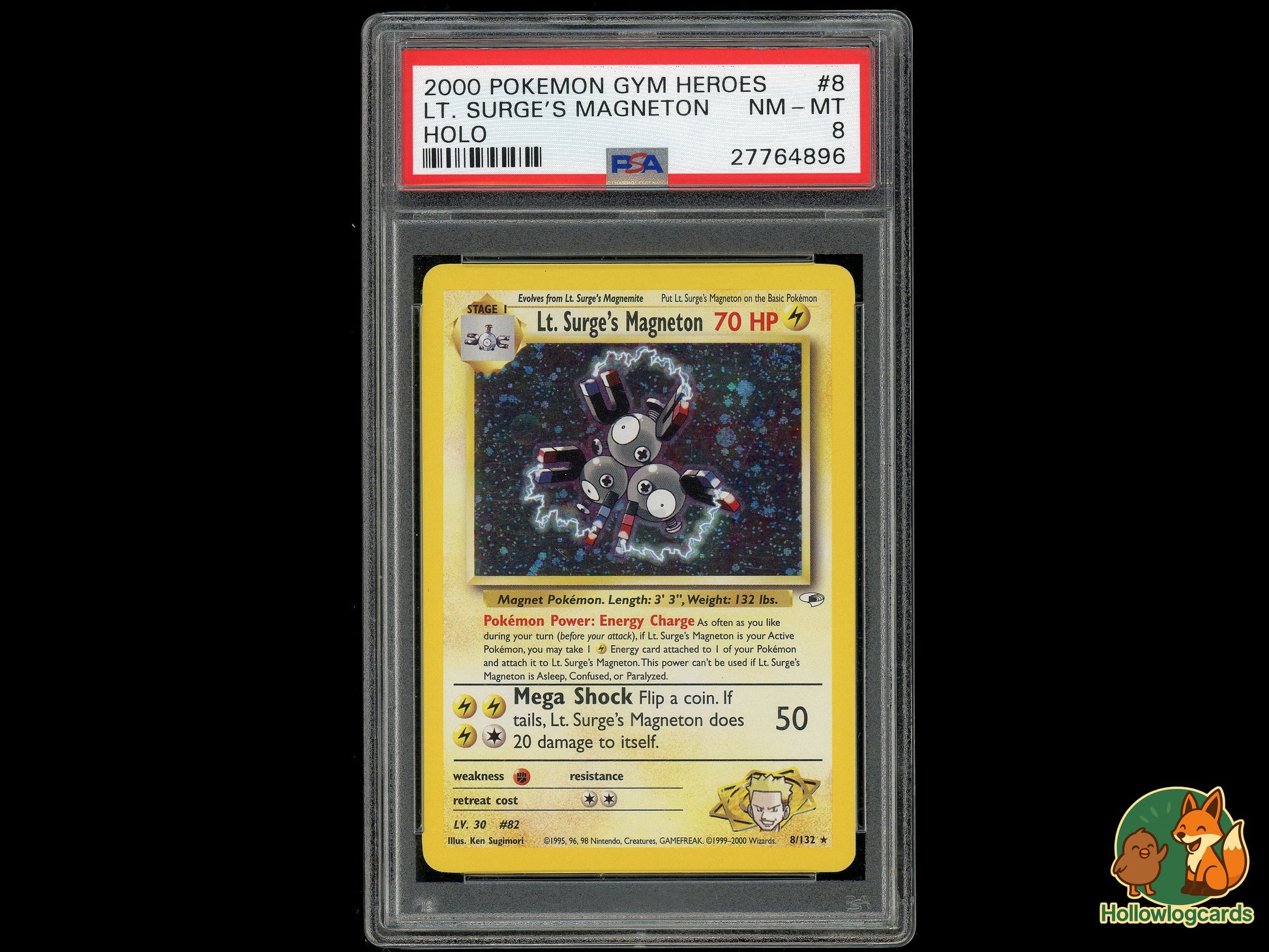 Image of Lt. Surges Magneton Gym Heroes (G1) #8