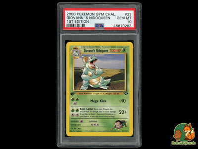 Graded 1st Editon Giovannis Nidoqueen (23/132) - Gym Challenge - PSA 10 - Sugimori - WOTC