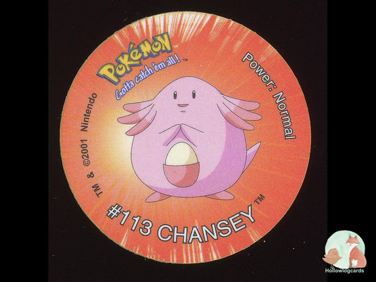 Chansey #113 2001 Pokémon Tazo - Heavily Played HP