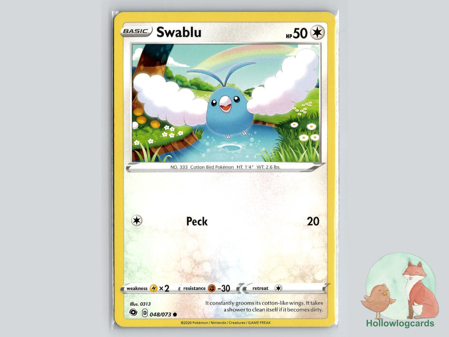 Swablu (048/073) - Champion's Path Pokémon Card