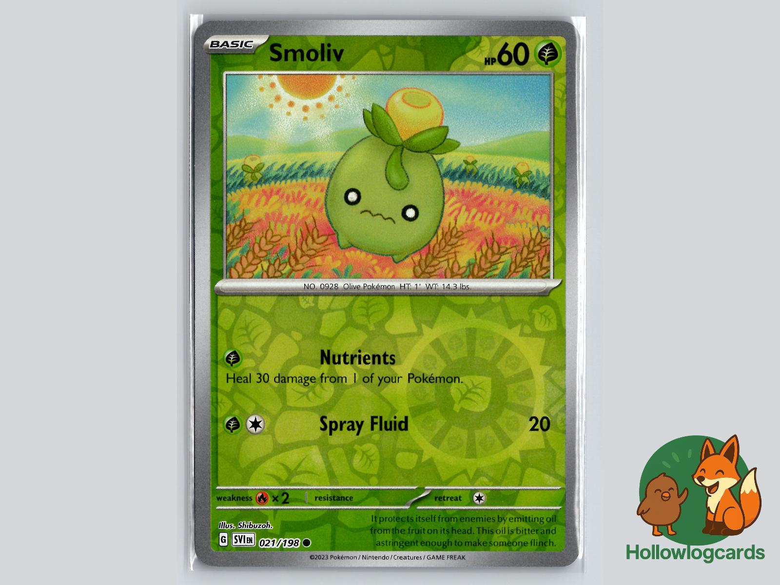 Smoliv (021/198) - Scarlet & Violet Pokémon Card