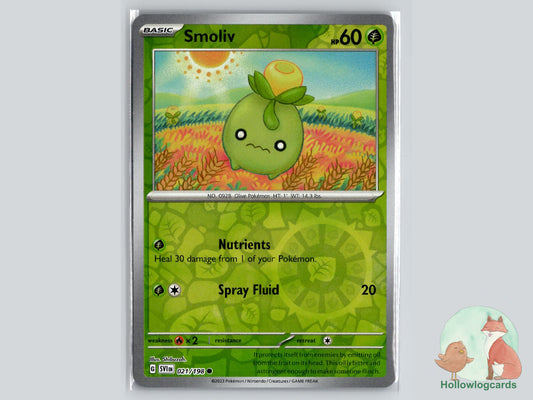 Smoliv (021/198) - Scarlet & Violet Pokémon Card