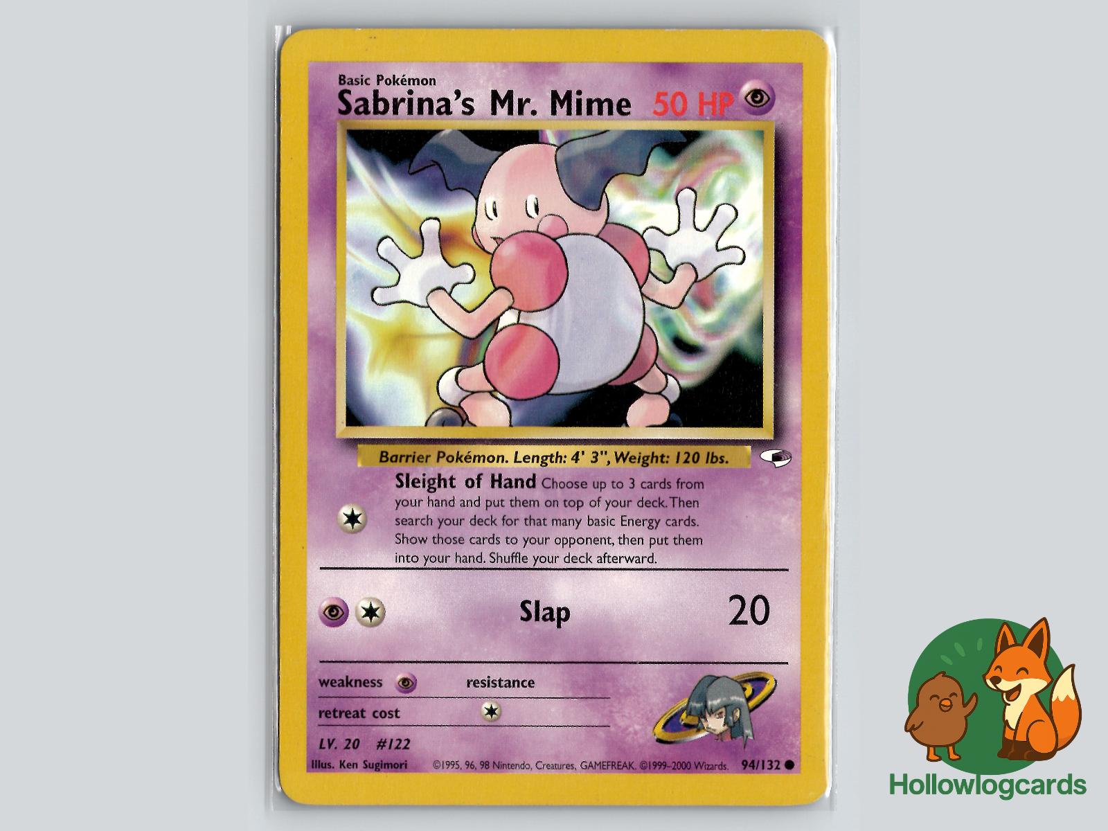 Sabrina's Mr. Mime (94/132) - Gym Heroes Pokémon Card