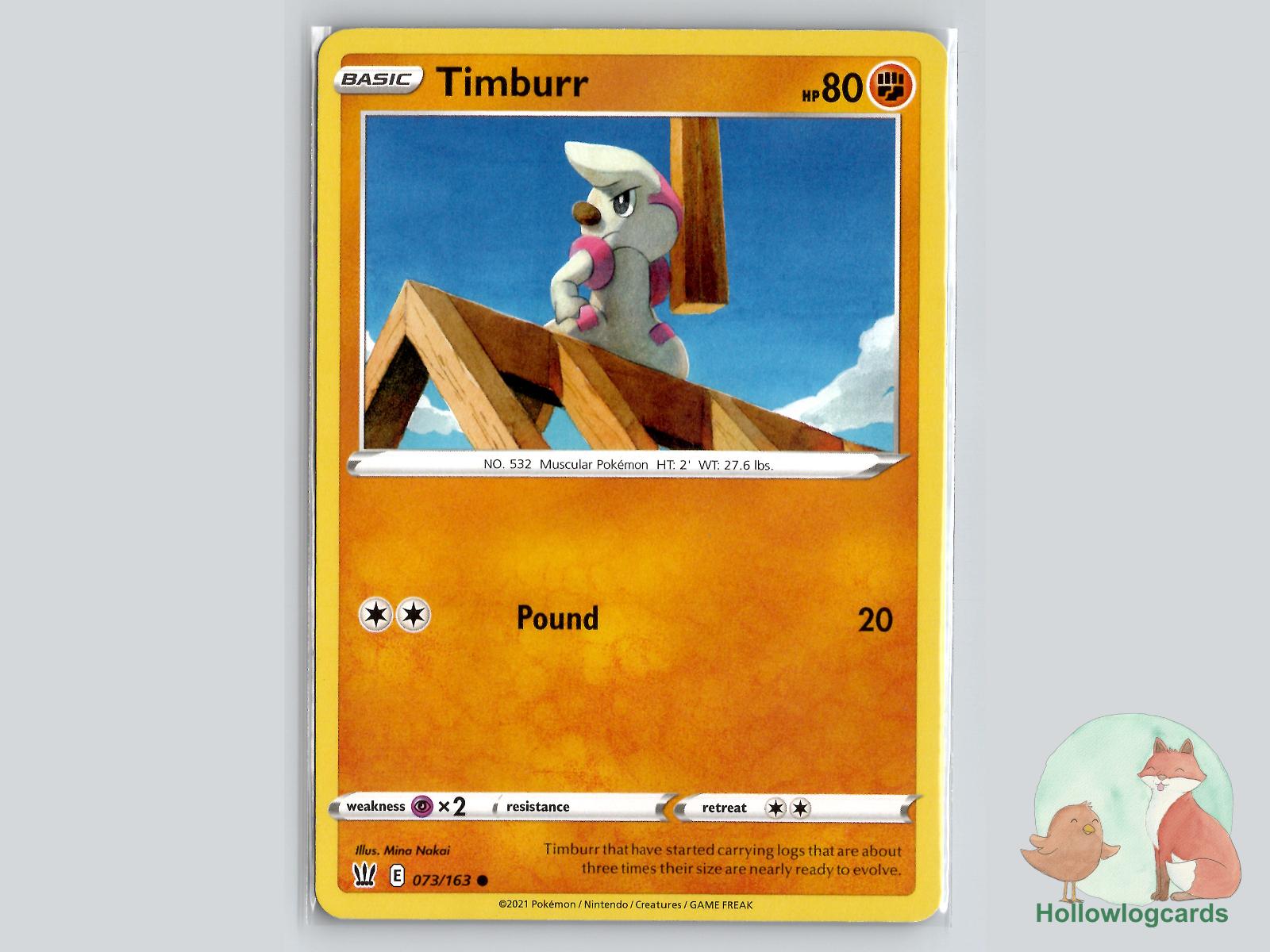 Timburr (073/163) - Battle Styles Pokémon Card