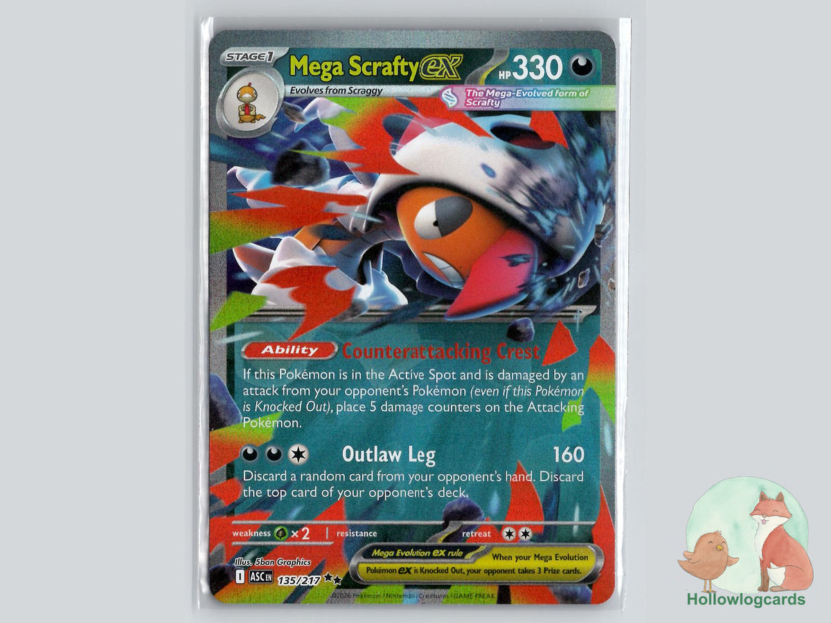 Mega Scrafty ex (135/217) Pokémon Card