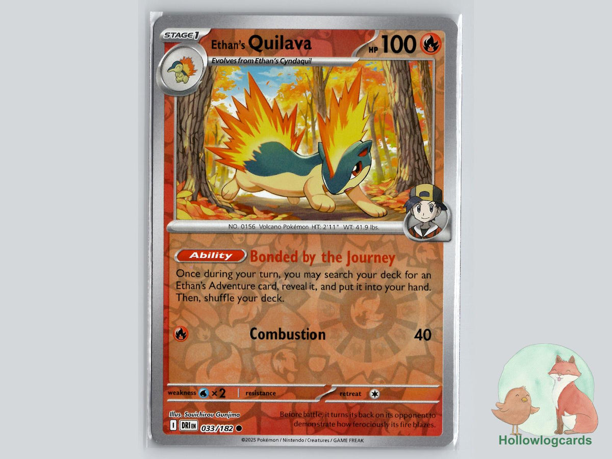 Ethan's Quilava (033/182) - Destined Rivals Pokémon Card