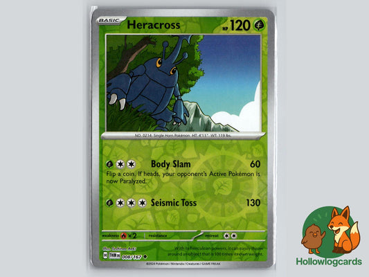 Heracross (008/167) - Twilight Masquerade Pokémon Card