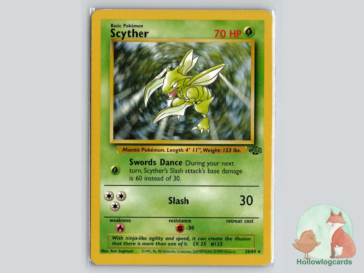 Scyther (26/64) - Jungle Pokémon Card