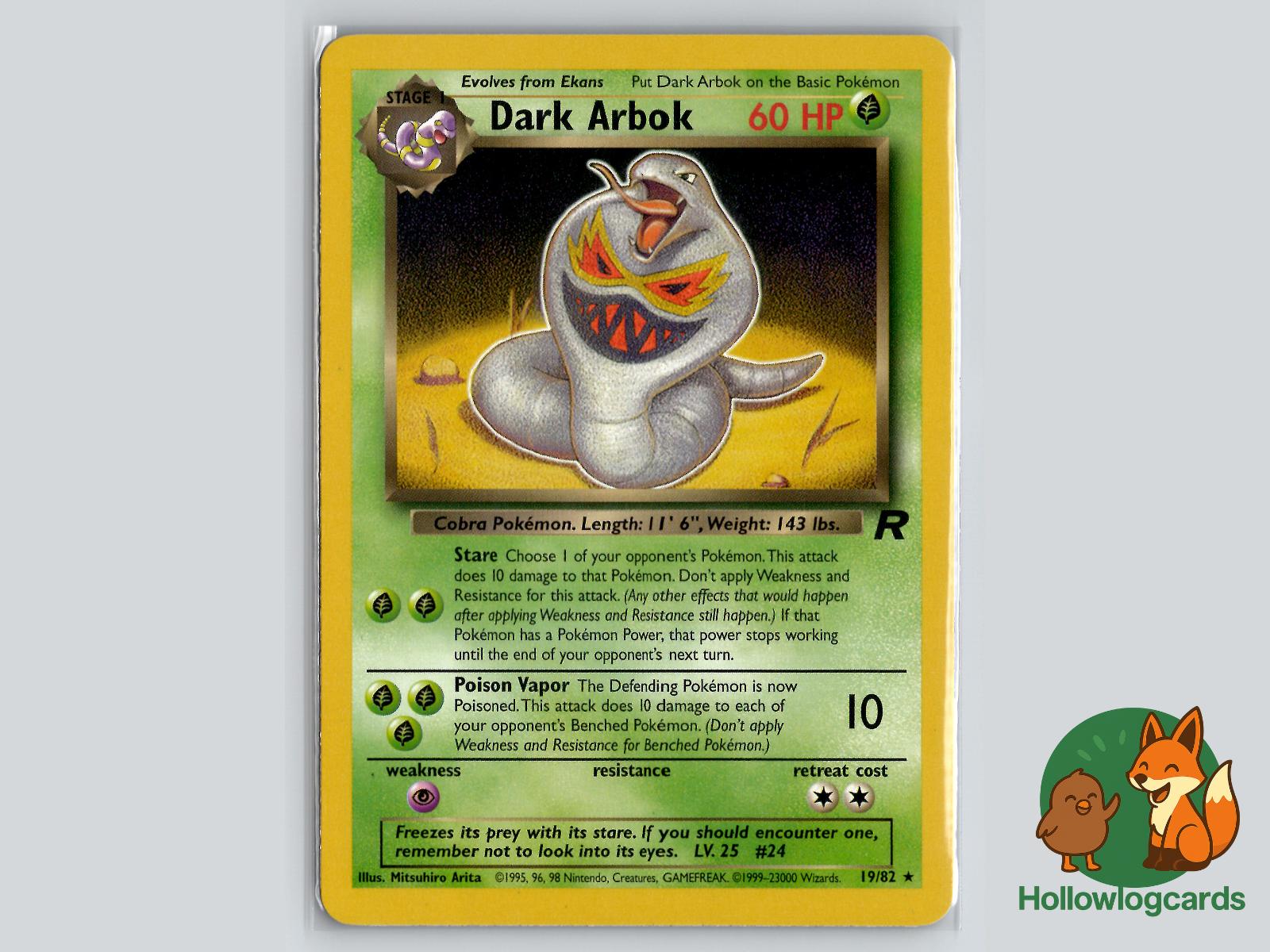 Dark Arbok (19/82) - Team Rocket Pokémon Card