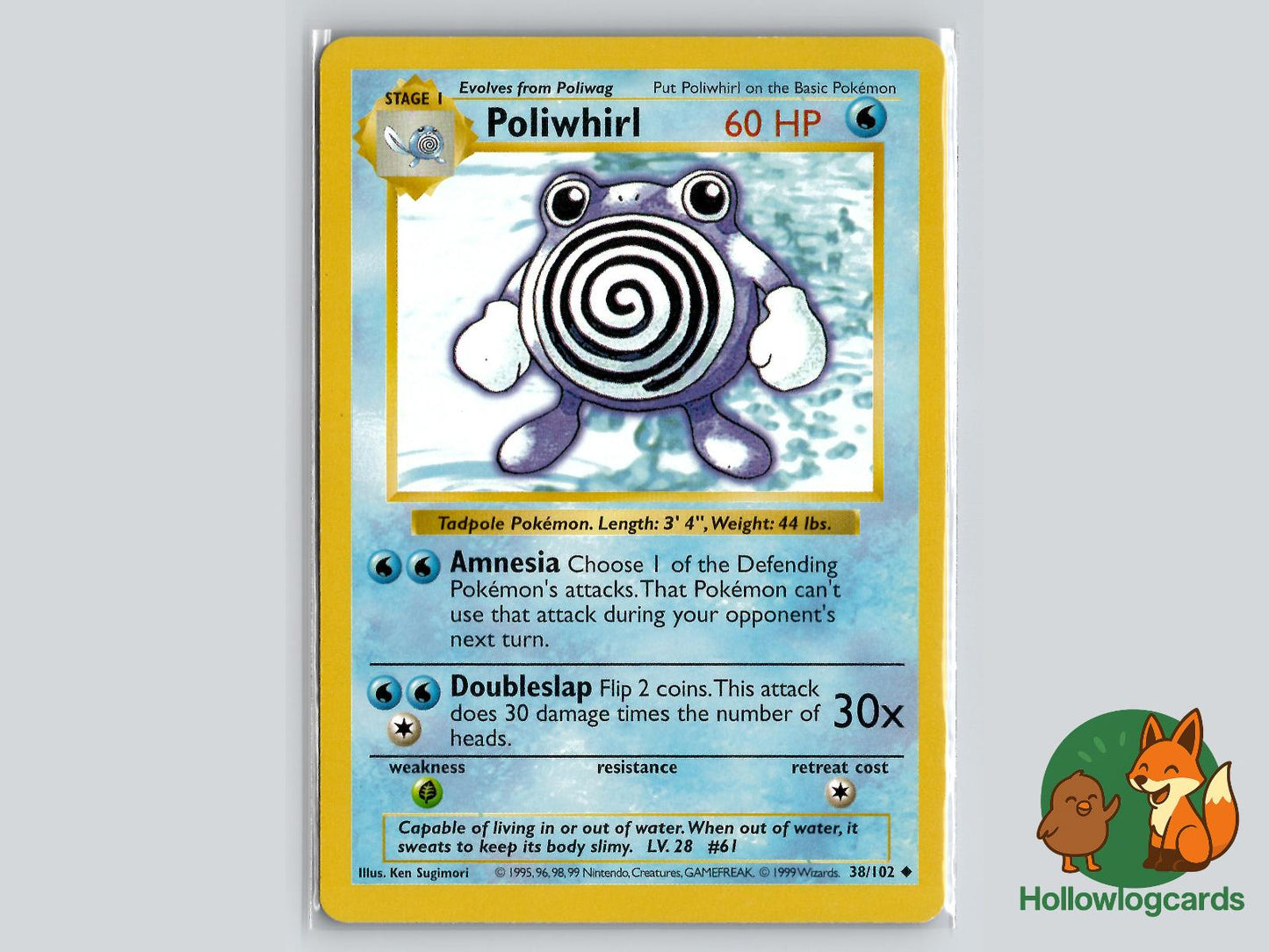 Poliwhirl (38/102) - Base Pokémon Card