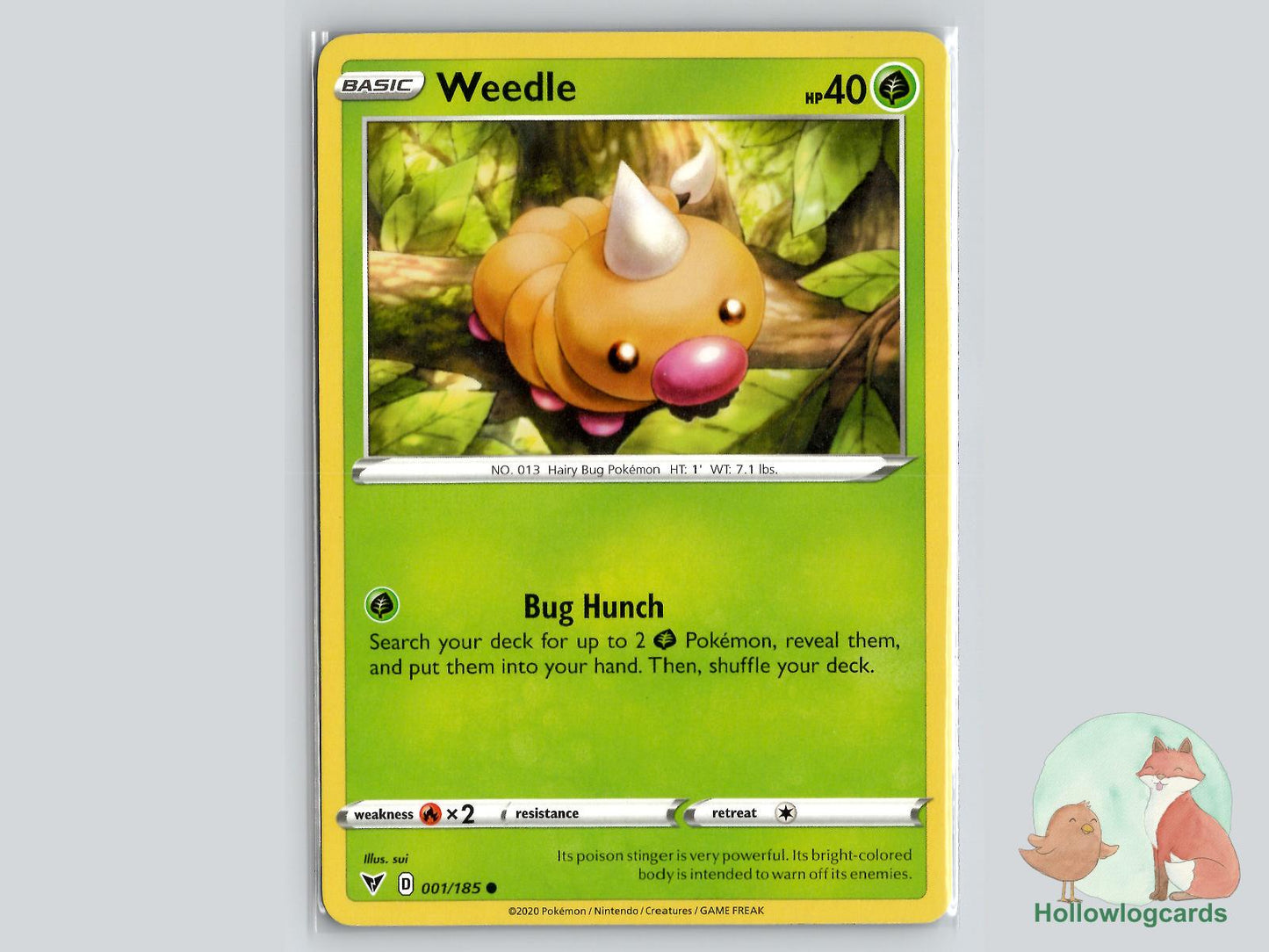 Weedle (001/185) - Vivid Voltage Pokémon Card