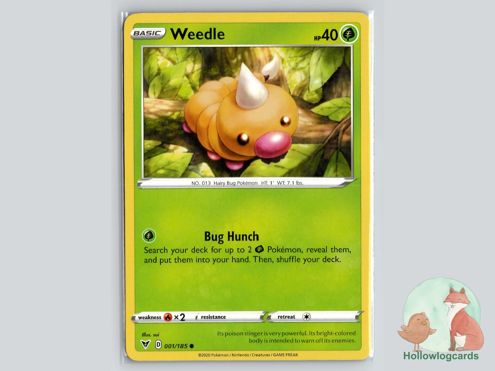 Weedle (001/185) - Vivid Voltage Pokémon Card