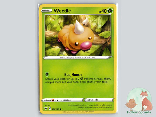 Weedle (001/185) - Vivid Voltage Pokémon Card