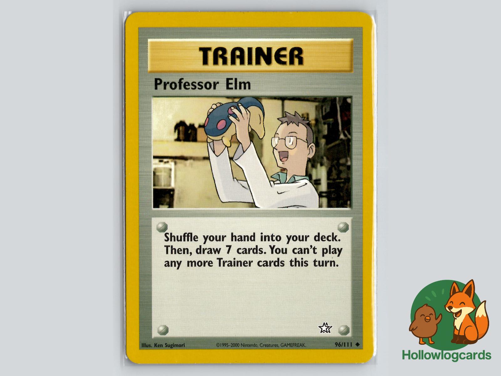 Professor Elm (96/111) - Neo Genesis Pokémon Card