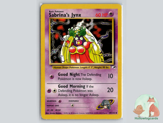 Sabrina's Jynx (59/132) - Gym Heroes Pokémon Card