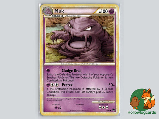 Muk (31/90) - Undaunted Pokémon Card