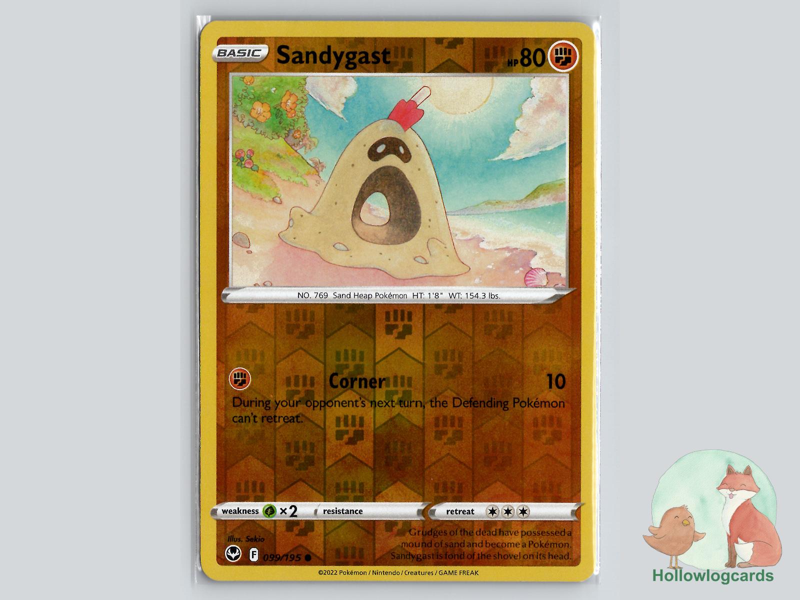Sandygast (099/195) - Silver Tempest Pokémon Card