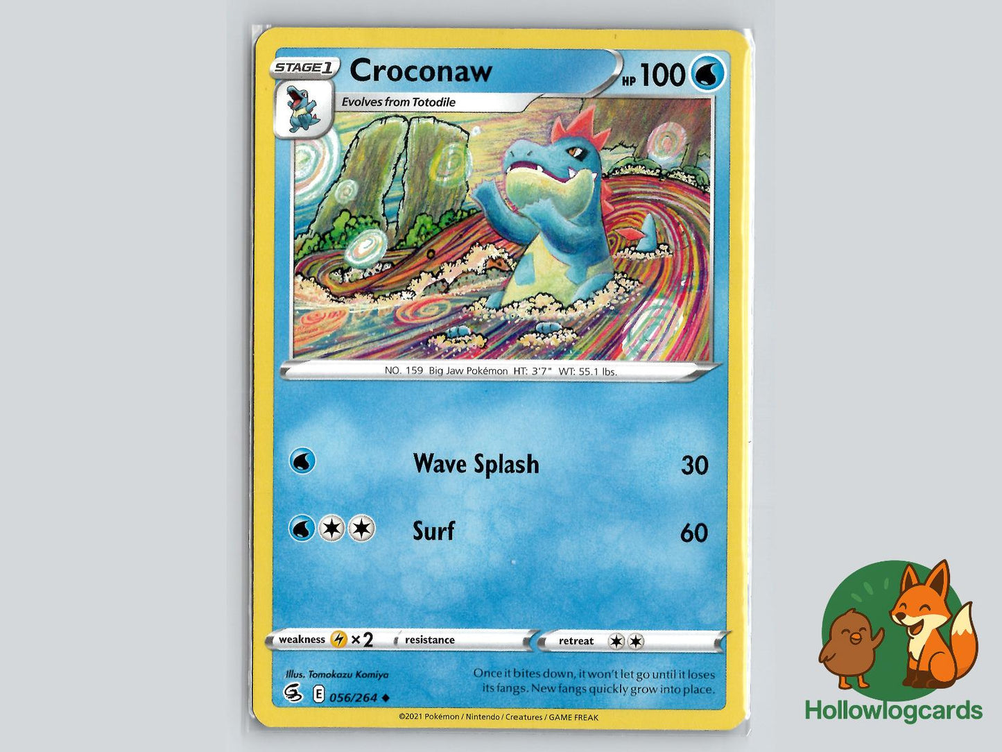 Croconaw (056/264) - Fusion Strike Pokémon Card