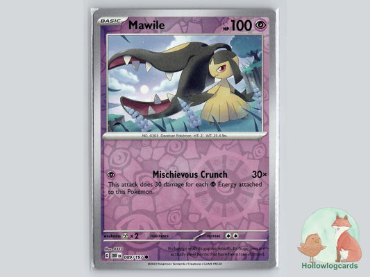 Mawile (089/197) - Obsidian Flames Pokémon Card