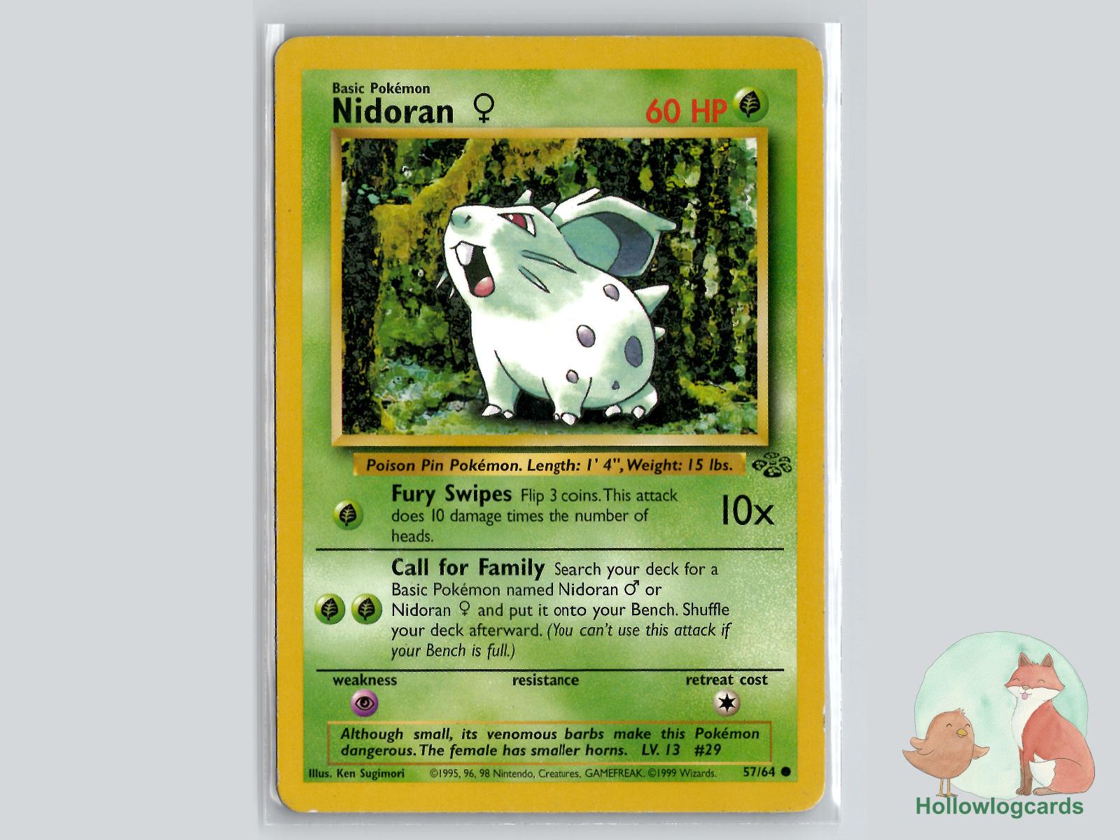 Nidoran F (57/64) - Jungle Pokémon Card