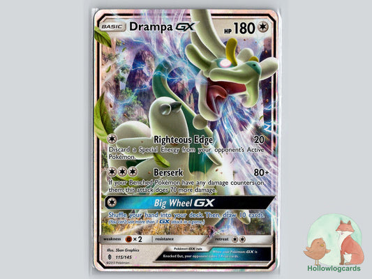 Drampa GX (115/145) - Guardians Rising Pokémon Card
