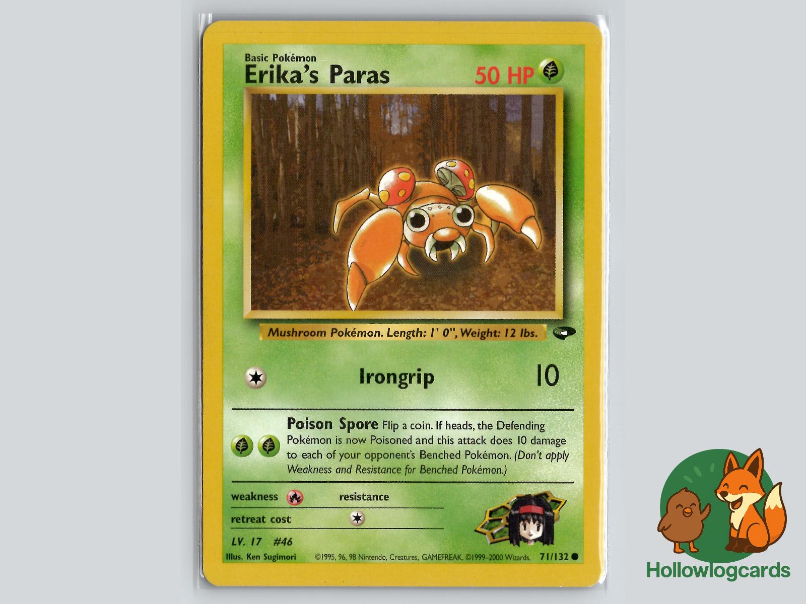 Erika's Paras (71/132) - Gym Challenge Pokémon Card
