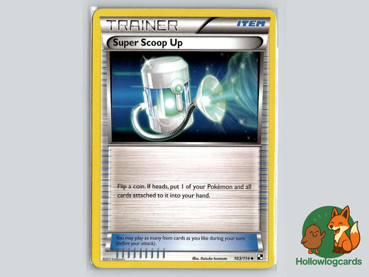 Super Scoop Up (103/114) - Black & White Pokémon Card